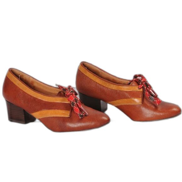 Lucky Brand Shoes - Anthropologie, Lucky Penny, Brown and Tan Oxford, Size 5.5